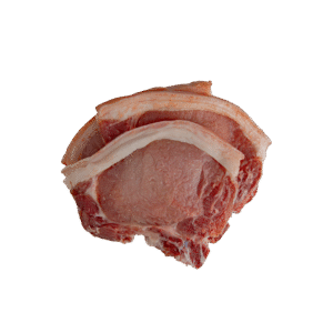 Chuleta fresca rebanada